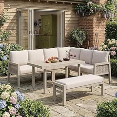 Opciones innovadoras para conjuntos de comedor exterior para 2 personas