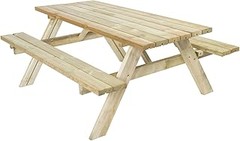Diferencias en calidad de mesas de exterior de madera por marca