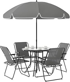 Consejos para usar un conjunto de comedor exterior con mesa redonda en espacios pequeños