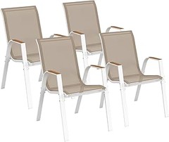 ¿Cuál es el precio promedio de las sillas de exterior de madera?
