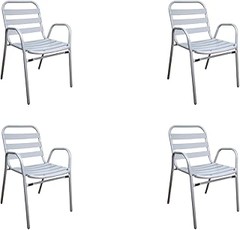 Comparativa entre sillas de exterior de aluminio apilables y no apilables