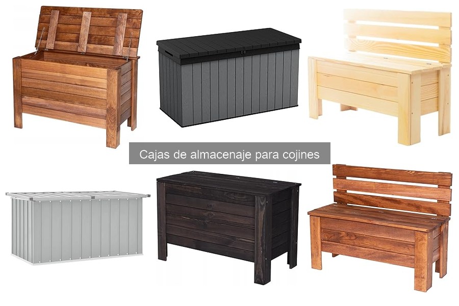 Alternativas a cajas de almacenaje para cojines en exteriores