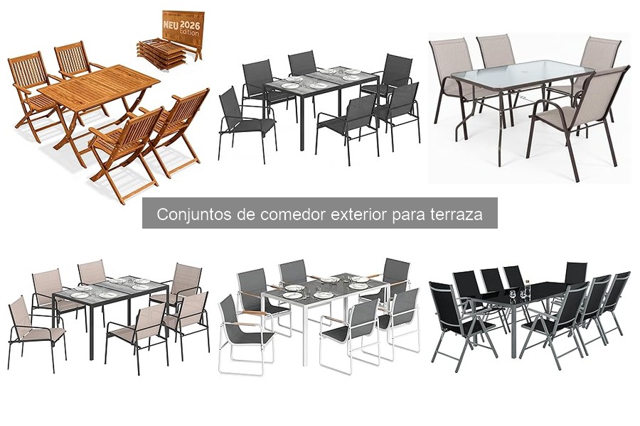 Alternativas a Conjuntos de Comedor Exterior para Terraza