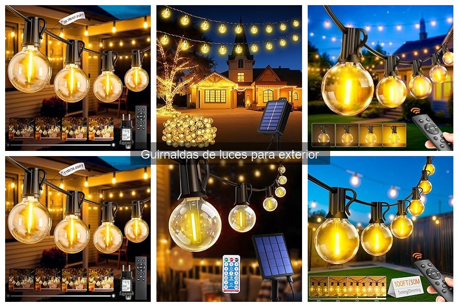 Alternativas a las guirnaldas de luces para exteriores