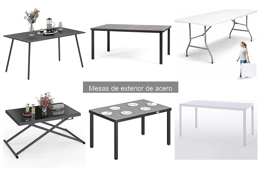 Alternativas a las mesas de acero para exterior: descubre otras opciones
