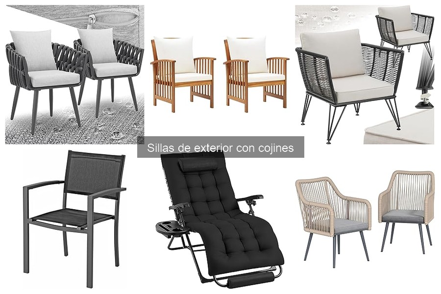 Alternativas a las Sillas de Exterior con Cojines