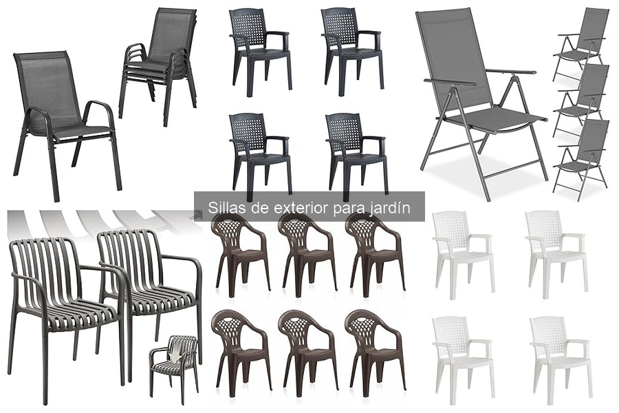 Alternativas a las sillas de exterior para jardín