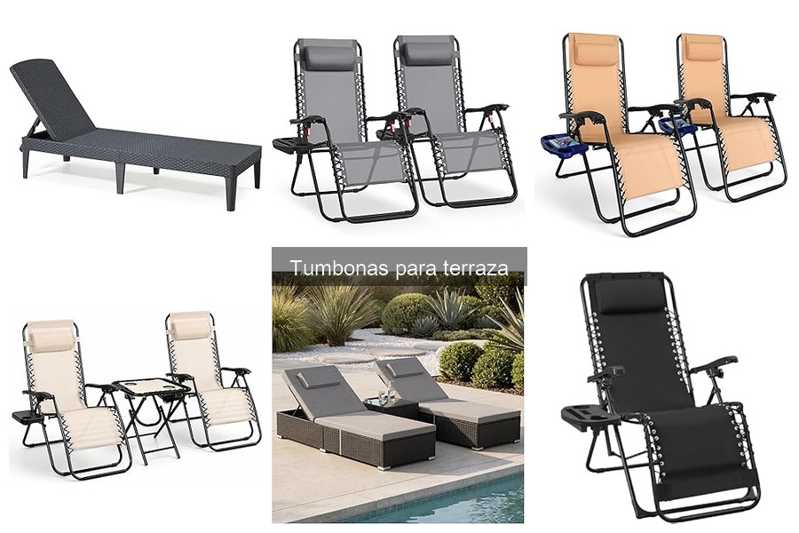 Alternativas a las tumbonas para terraza: opciones cómodas