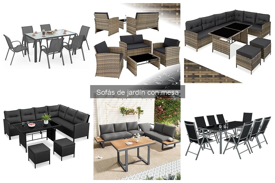 Alternativas a Sofás de Jardín con Mesa: Opciones Funcionales