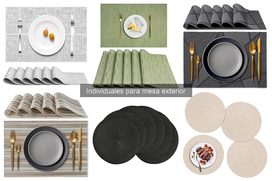 Alternativas Ecológicas a Individuales para Mesa Exterior