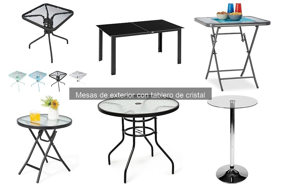 Características y beneficios de las mesas de exterior con cristal