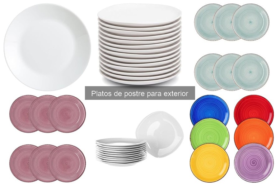 Cómo elegir platos de postre para exteriores: guía de compra
