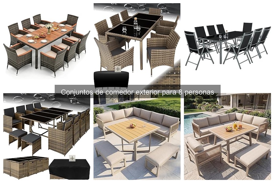Cómo elegir un conjunto de comedor exterior para 8 personas