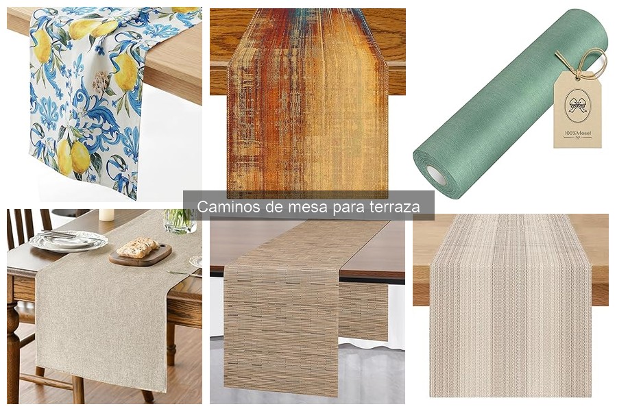 Cómo limpiar y mantener caminos de mesa para terraza