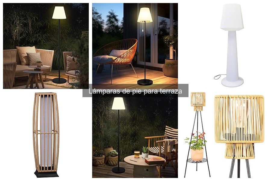 Comparativa de Lámparas de Pie vs. Sobremesa para Terraza