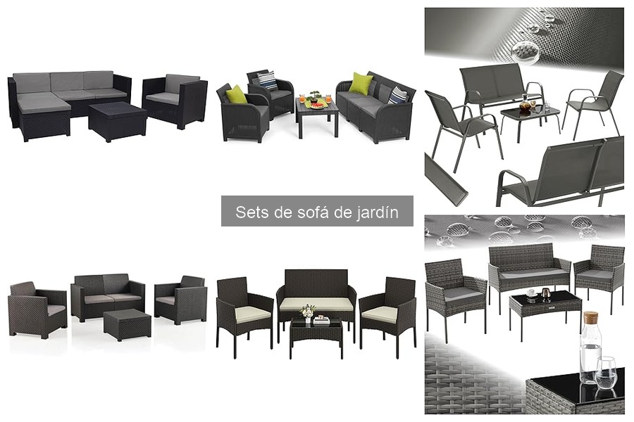 Comparativa de Sets de Sofá de Jardín: Madera, Metal y Plástico