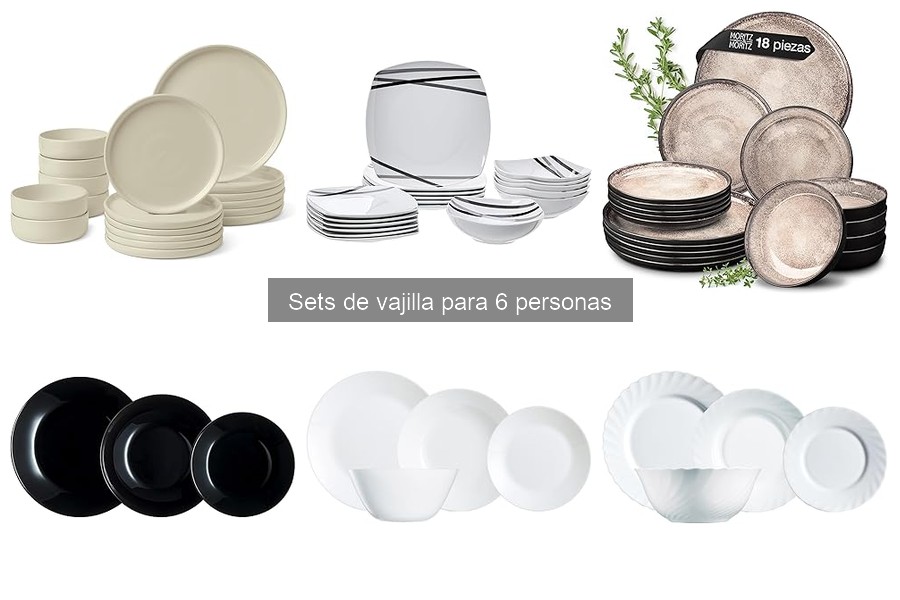 Comparativa de Sets de Vajilla para 6 Personas: Marcas Destacadas