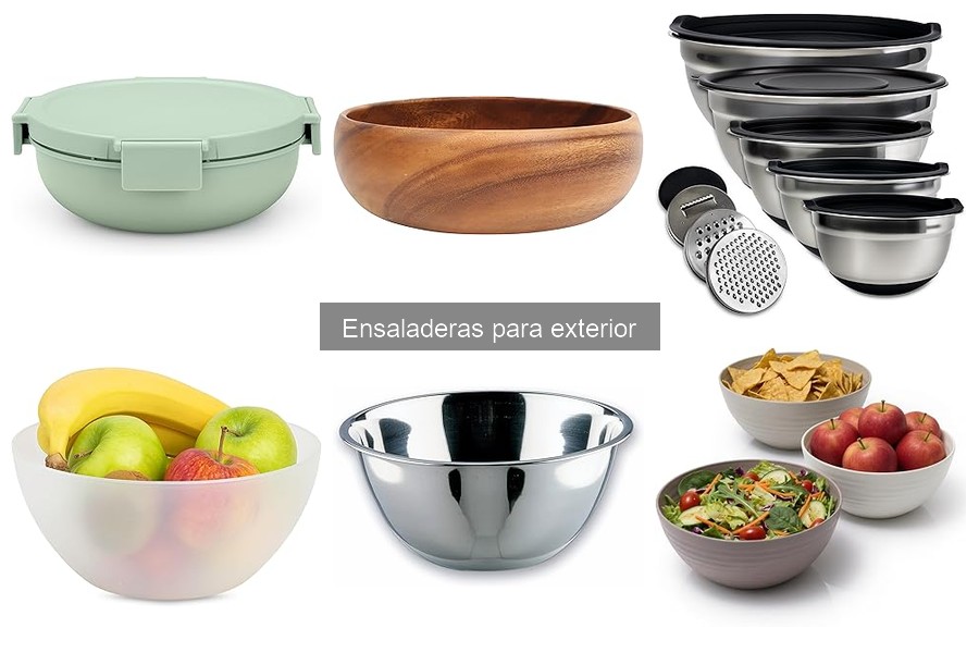Comparativa: Ensaladeras de Plástico vs. Vidrio para Exterior