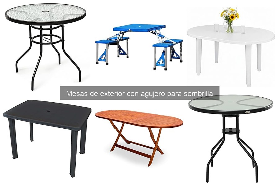 Comparativa: Mesas de Exterior con y sin Agujero para Sombrilla