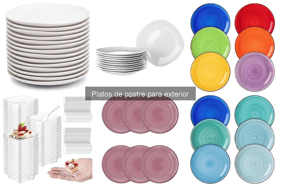 Comparativa: Platos de Postre de Bambú vs. Plástico para Exterior