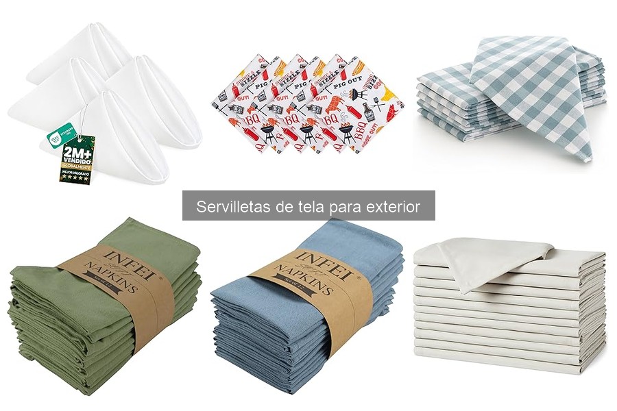 Comparativa: servilletas de tela vs desechables para exteriores