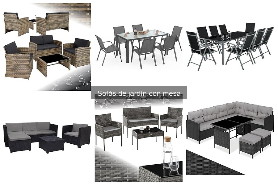 Comparativa: Sofás de jardín con mesa vs. Otros muebles exteriores
