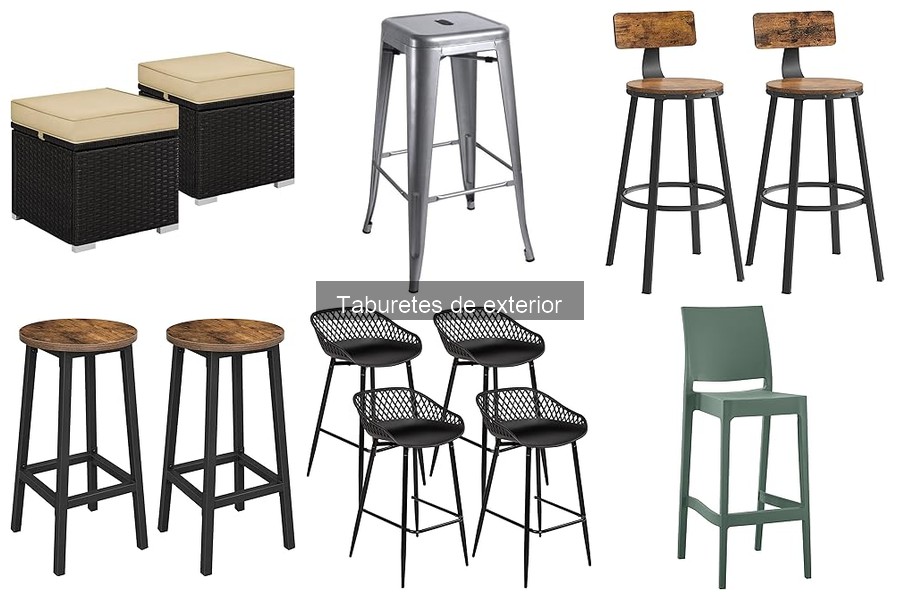 Comparativa: Taburetes de Exterior de Madera vs. Metal