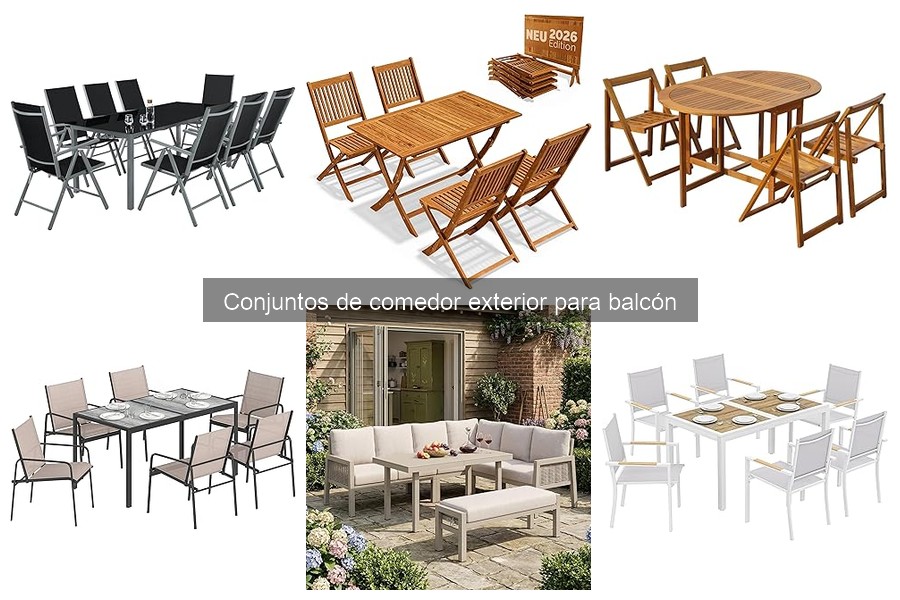 Conjuntos de Comedor Exterior para Balcón: Características y Ventajas