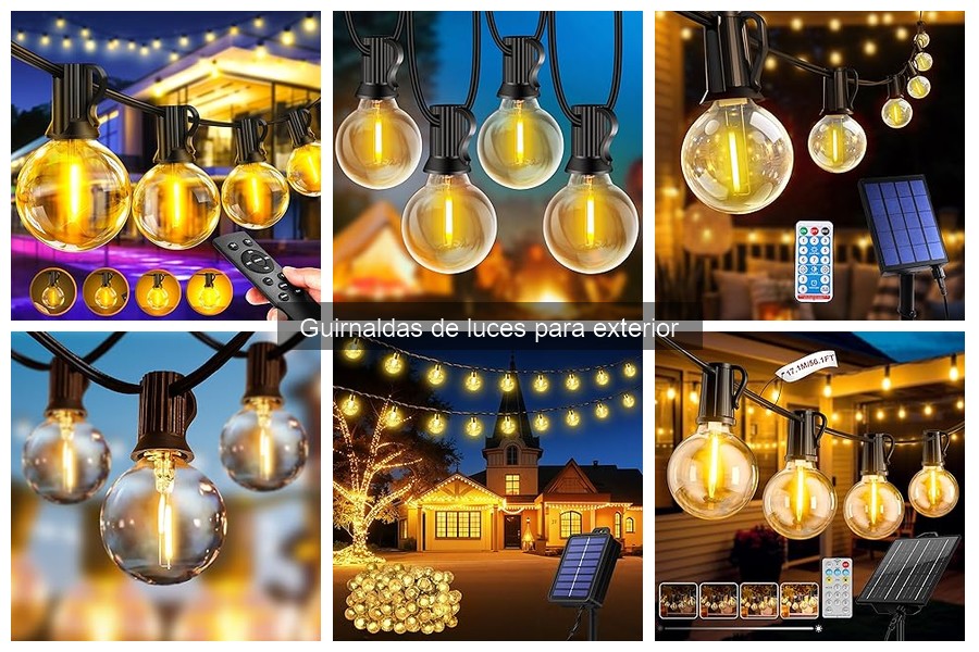 Consejos para mantener guirnaldas de luces en exterior