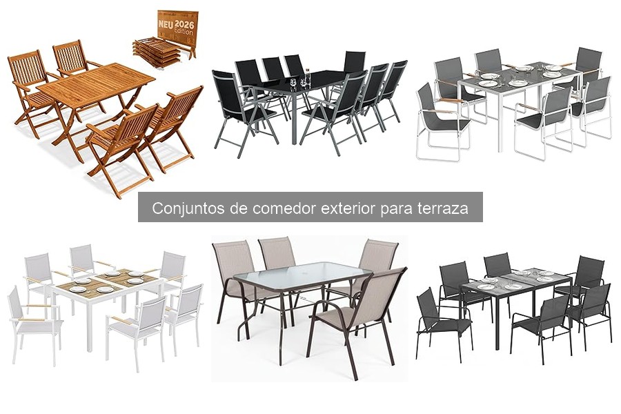 ¿Cuánto cuesta un conjunto de comedor exterior?