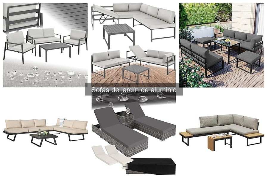 Cuidados y limpieza para sofás de jardín de aluminio