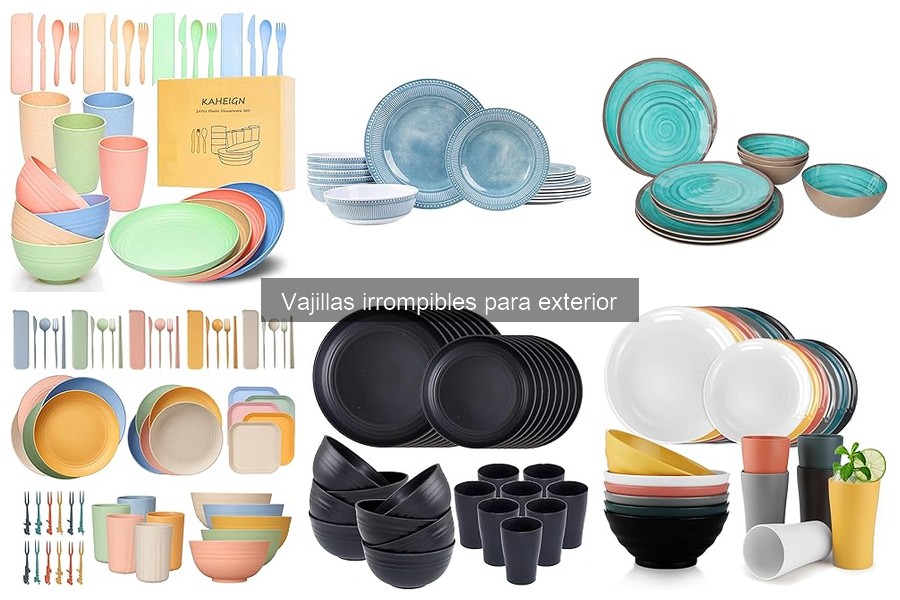 Descubre las vajillas irrompibles para exterior: características y usos