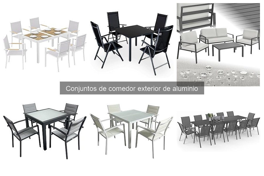 Dónde comprar conjuntos de comedor exterior de aluminio