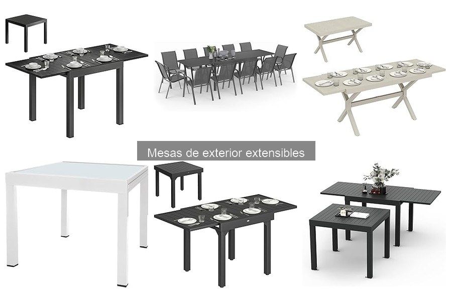 ** Ergonomía y diseño en mesas extensibles de exterior