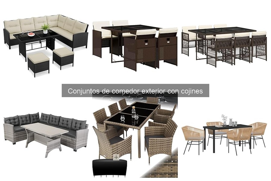 Errores comunes al elegir conjuntos de comedor exterior con cojines