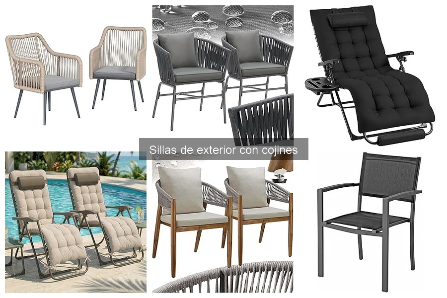 Errores comunes al elegir sillas de exterior con cojines