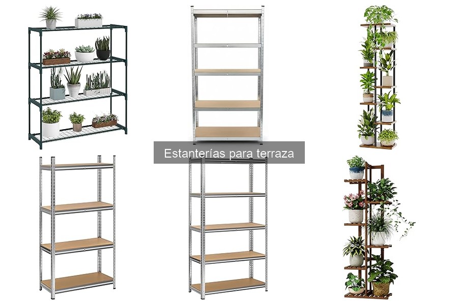 Estanterías pequeñas para terraza: opciones prácticas y funcionales