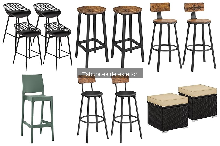 Estilos de taburetes de exterior para tu decoración
