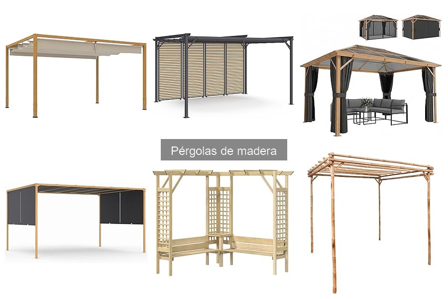 Estilos decorativos para pérgolas de madera en tu jardín