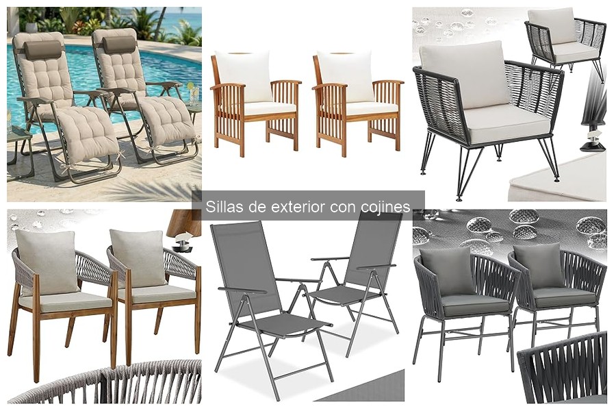Guía de compra de sillas de exterior con cojines
