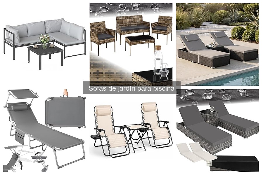 Guía de compra de sofás de jardín para piscina