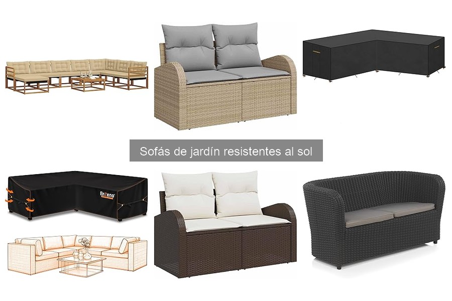 Guía de Tamaño para Sofás de Jardín Resistentes al Sol