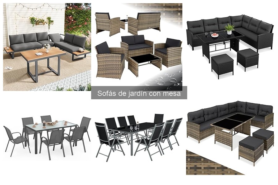 Guía para elegir el sofá de jardín con mesa perfecto