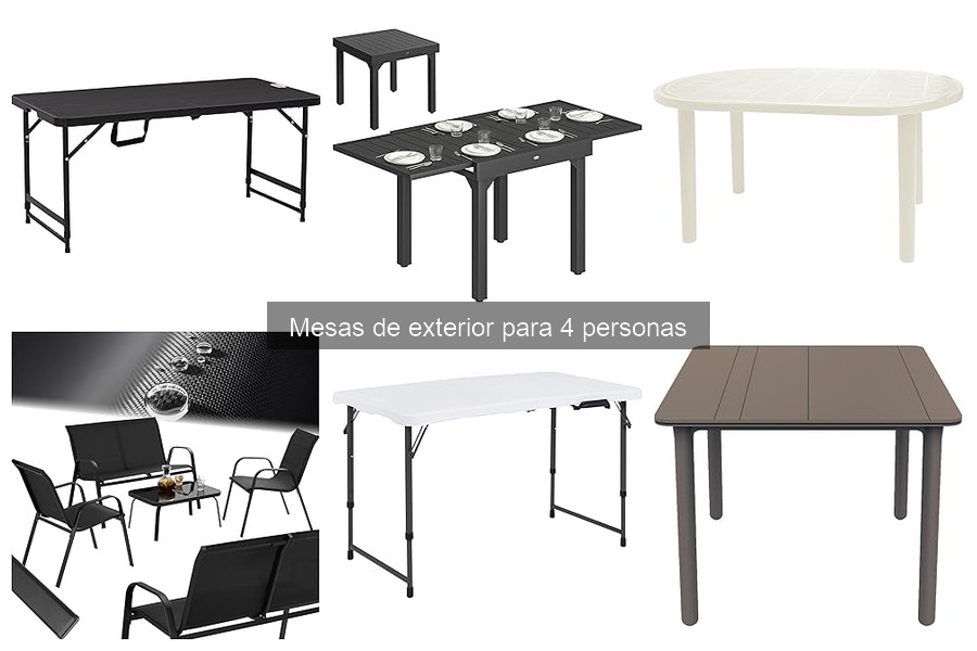 Guía para elegir mesas de exterior para 4 personas en zonas ventosas