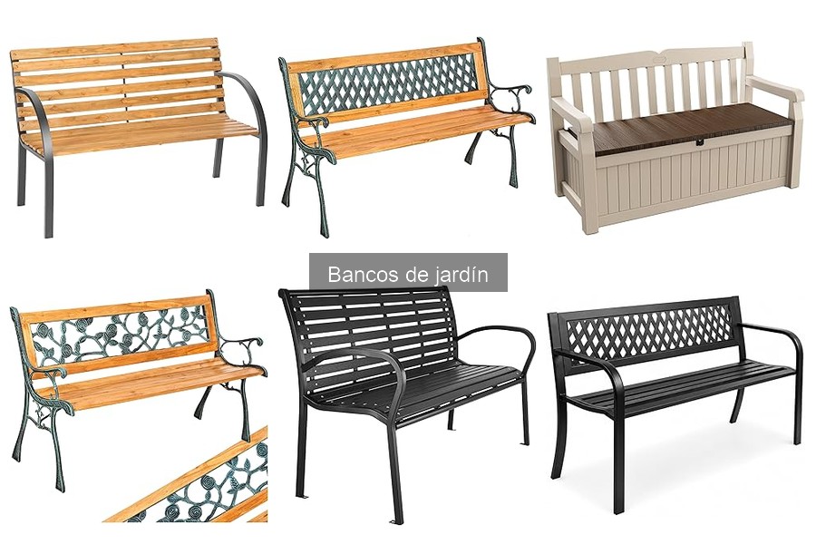 Ideas creativas para decorar con bancos de jardín