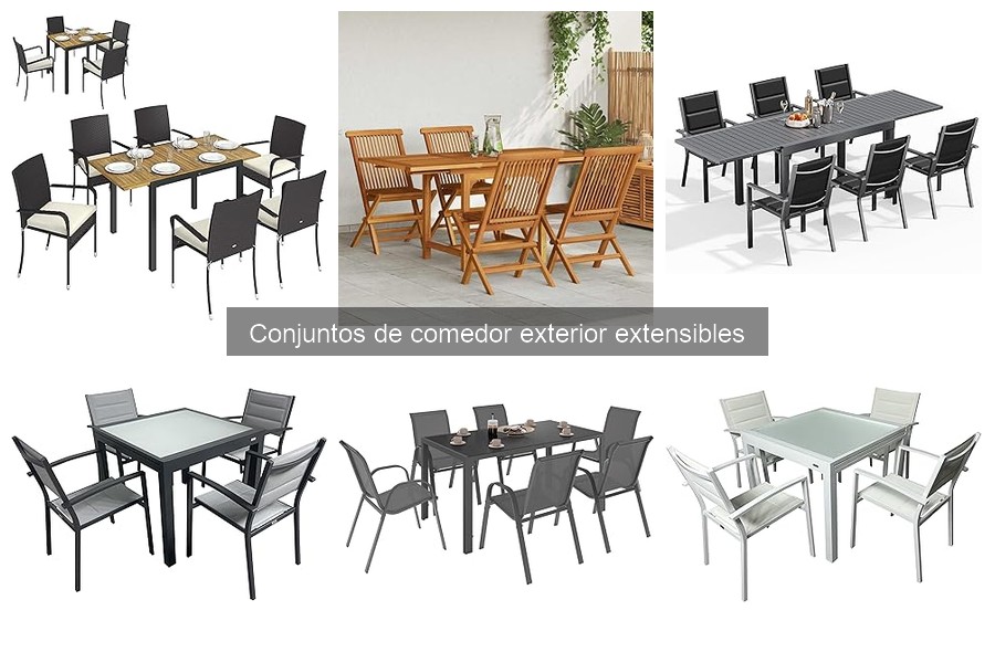 Ideas creativas para decorar con conjuntos de comedor exterior