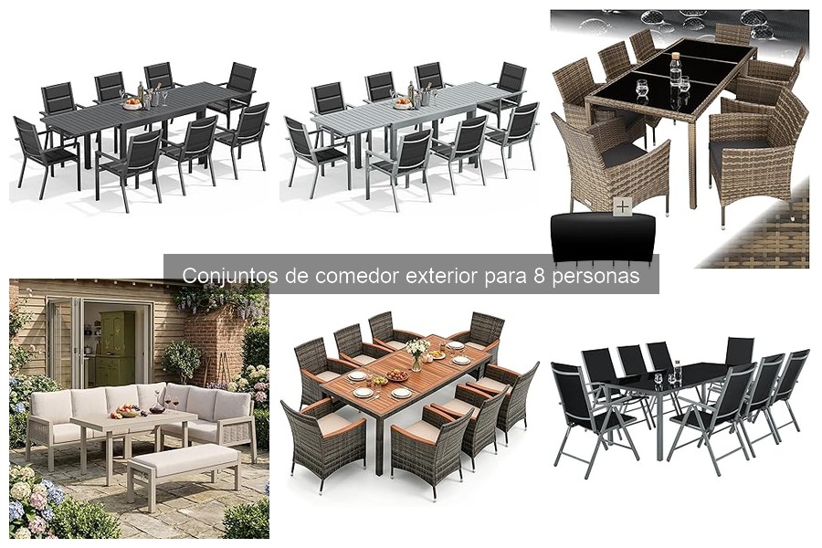 Ideas de decoración para conjuntos de comedor exterior