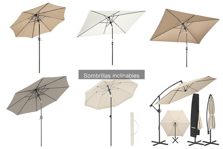 Las mejores sombrillas inclinables para clima lluvioso