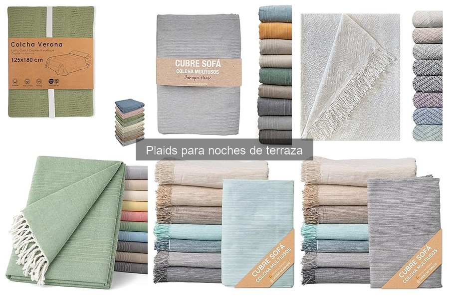 Los mejores plaids para terraza: dónde comprarlos baratos