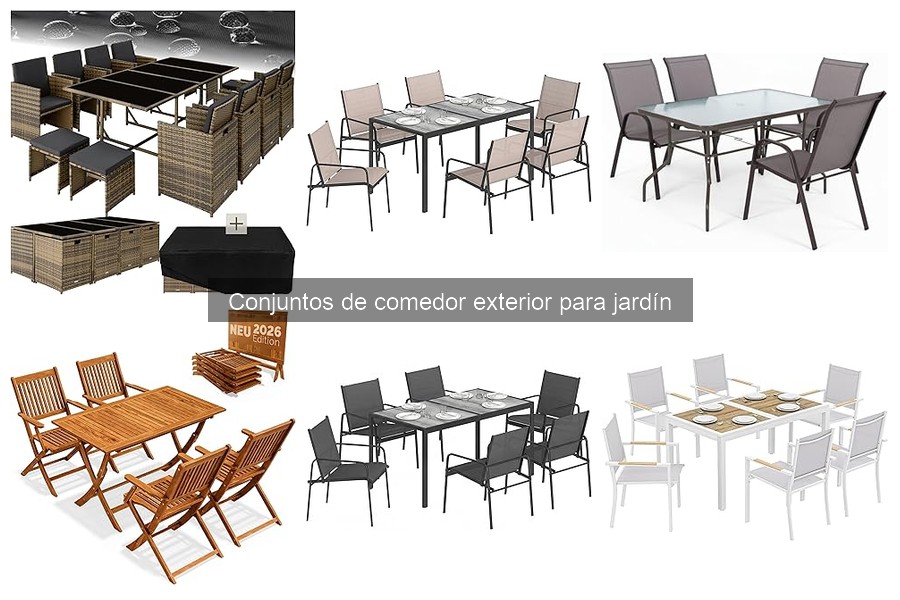 Mantenimiento y limpieza de conjuntos de comedor exterior